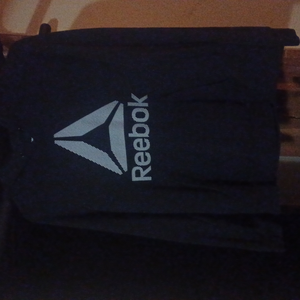 Black reebok light Hoodie. Size large